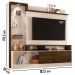 Estante Home Para TV 55 Polegadas 6471 Off White Savana Madetec