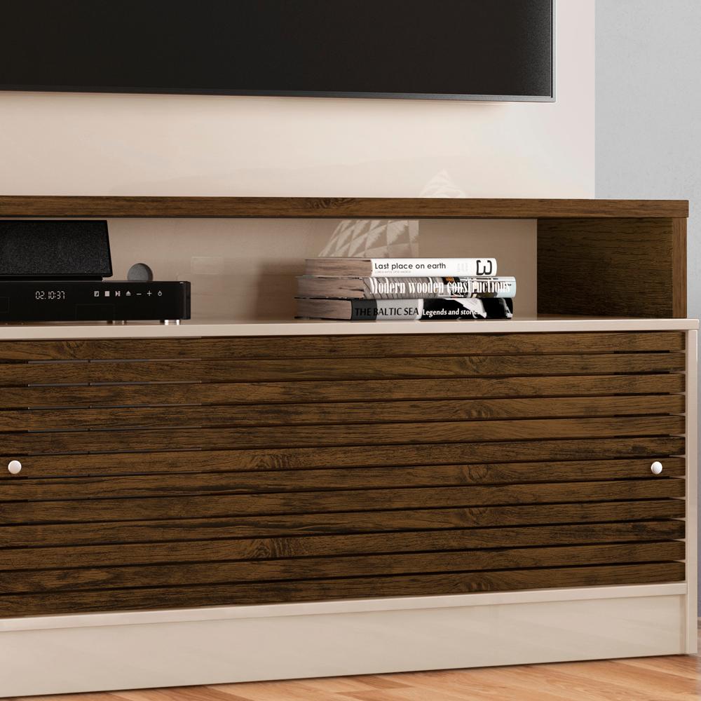 Estante Home Para TV 55 Polegadas 6471 Off White Savana Madetec