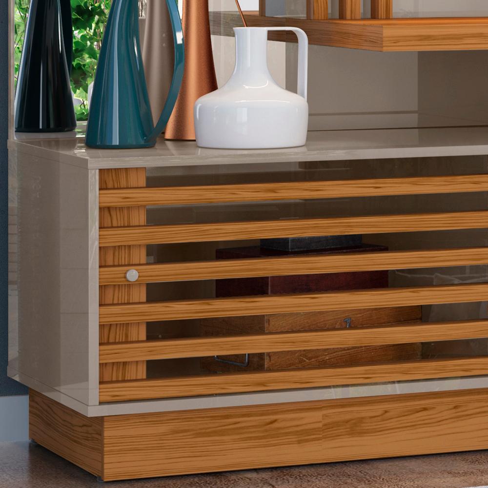 Estante Home Para TV 60 Polegadas 6431 Fendi Naturale Madetec