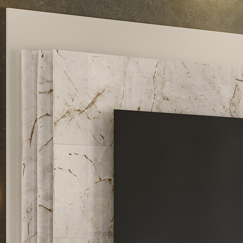 Estante Home TV 65 Pol 2 Portas 183 cm 6511 Calacata Off White MDT