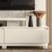 Estante Home TV 75 Pol Com Pes 183 cm 8531 Calacata Off White MDT