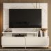 Estante Home TV 75 Pol Com Rodizios 183 cm 9531 Calacata Off White MDT