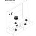 Estante Home TV 75 Pol Com Rodizios 183 cm 9531 Calacata Off White MDT