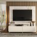 Estante Home TV 75 Pol Com Rodizios 183 cm 9531 Calacata Off White MDT