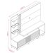 Estante Home Theater c/ Pés para Tv 60 Polegadas Paula Fendi/Naturale