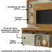 Estante Home Tv 50 Pol 1 Porta 160 cm Icaro Cumaru Opala MADETEC