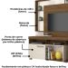 Estante Home Tv 50 Pol 1 Porta 160 cm Icaro Naturale Off White MADETEC