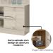 Estante Home Tv 55 Pol 1P 181 cm Alan Calacata Off White MADETEC