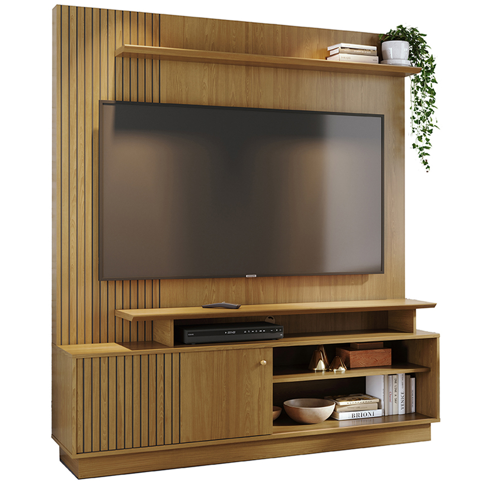 Estante Home Tv 65 Pol 1 Porta 160 cm Ares Cumaru