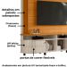 Estante Home Tv 65 Pol 2P 183 cm Daytona Cinamomo Off White MADETEC