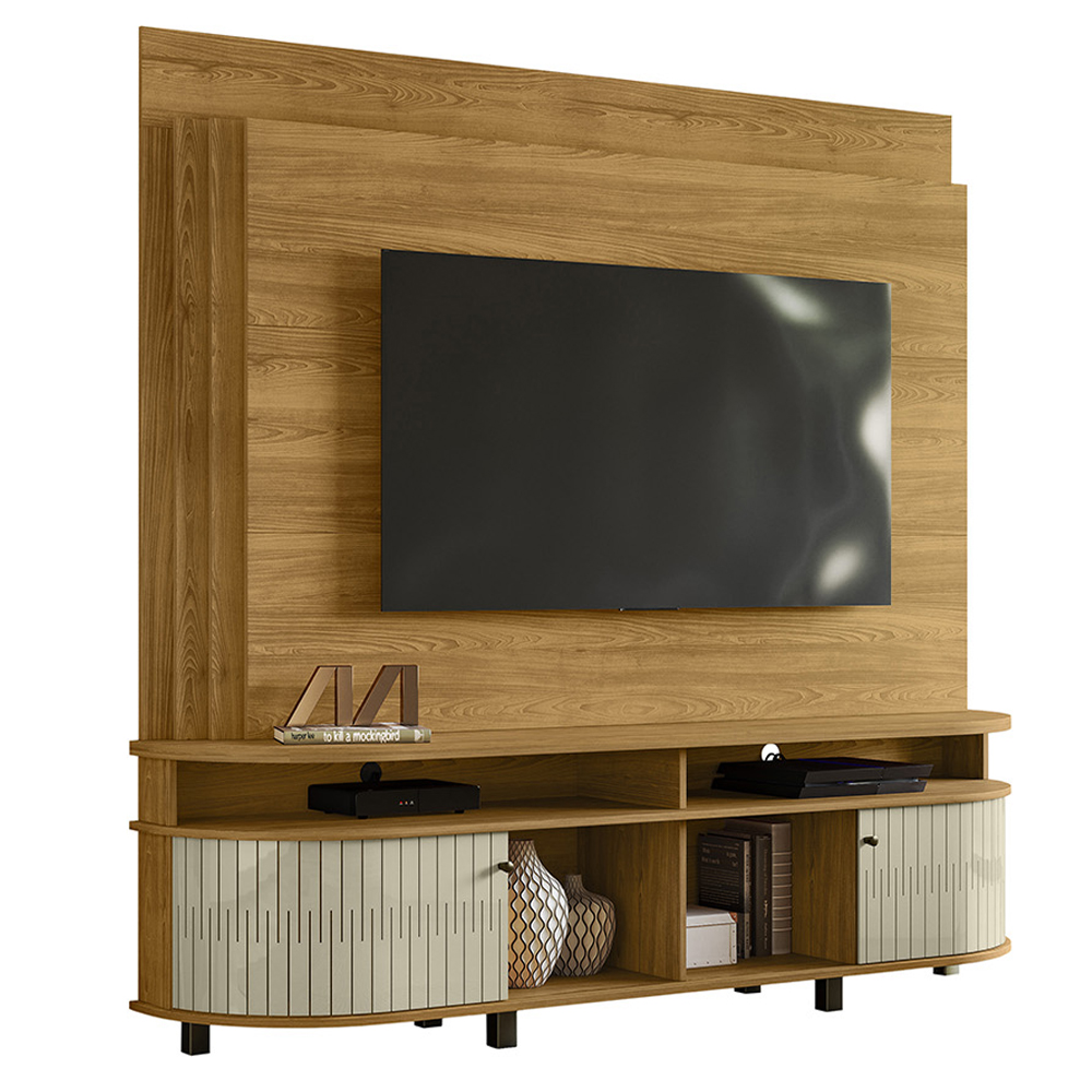 Estante Home Tv 65 Pol 2P 183 cm Daytona Cumaru Opala MADETEC 