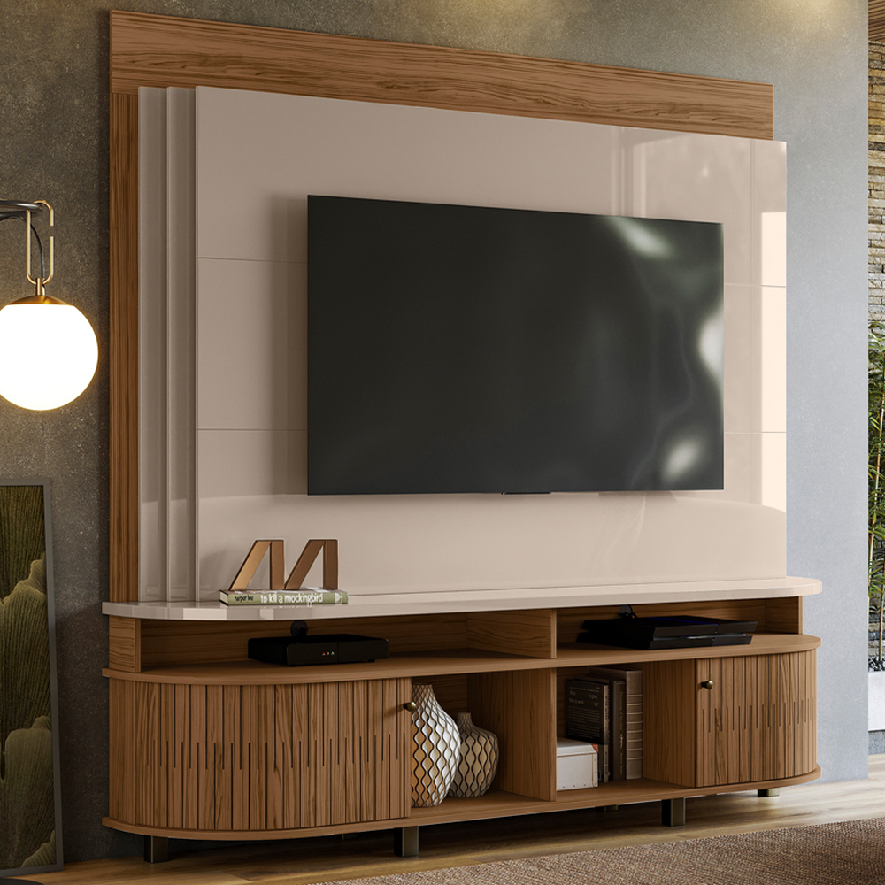 Estante Home Tv 65 Pol 2P 183 cm Daytona Fendi Naturale MADETEC 