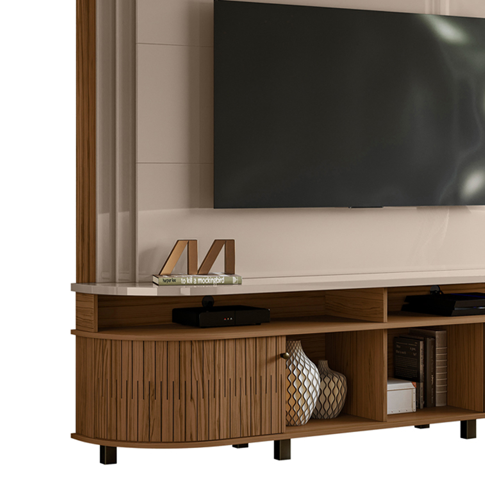 Estante Home Tv 65 Pol 2P 183 cm Daytona Fendi Naturale MADETEC 