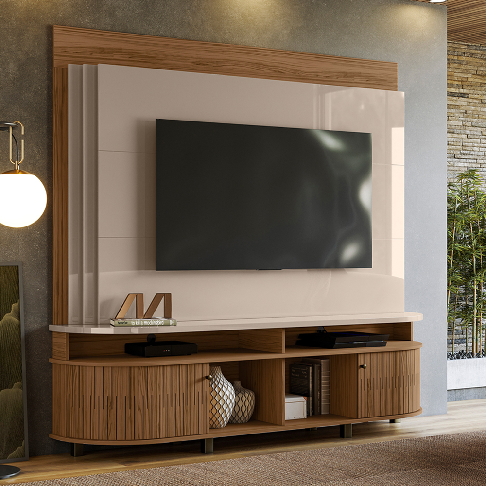 Estante Home Tv 65 Pol 2P 183 cm Daytona Fendi Naturale MADETEC 