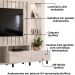 Estante Home Tv 70 Pol 243 cm Le Mans Calacata Off White MADETEC