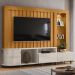 Estante Home Tv 70 Pol 243 cm Le Mans Cinamomo Off White MADETEC