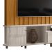Estante Home Tv 70 Pol 243 cm Le Mans Cinamomo Off White MADETEC