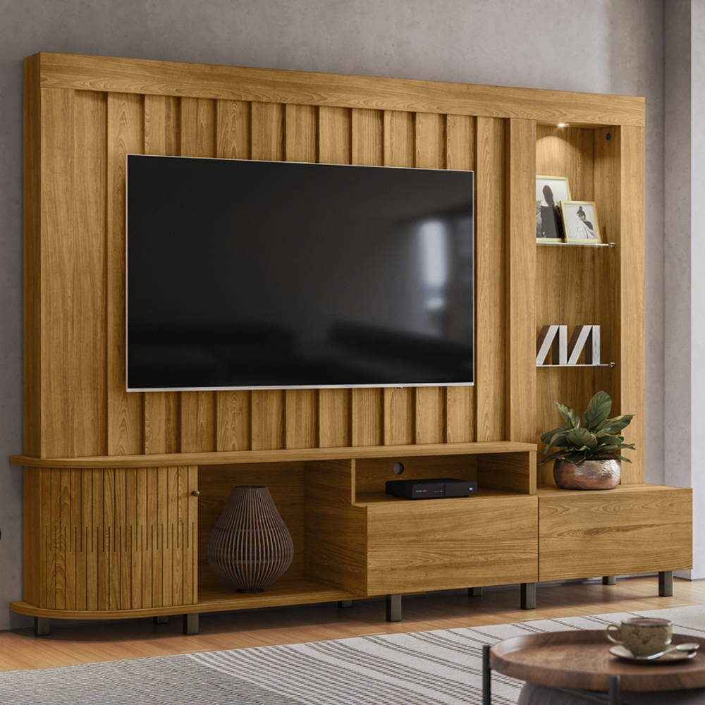 Estante Home Tv 70 Pol 243 cm Le Mans Cumaru MADETEC