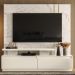 Estante Home Tv 75 Pol 183 cm Apolo Calacata Off White MADETEC