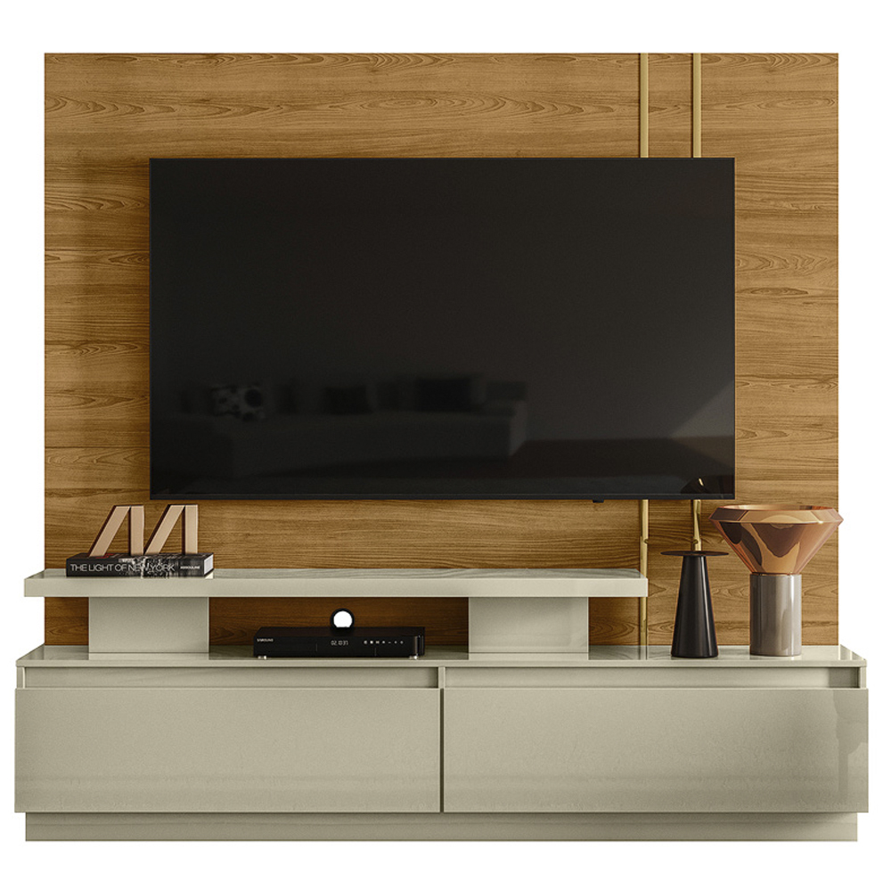 Estante Home Tv 75 Pol 183 cm Apolo Cumaru Opala MADETEC