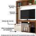 Estante Para Tv 50 Pol 1 Porta 136 cm Flavia Naturale Off White MADETEC
