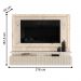 Home Frisado para TVs 75"com 2 Led Roma Calacata Off White