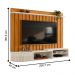 Home Ripado para TVs de 75"Catânia Cinamomo Off White