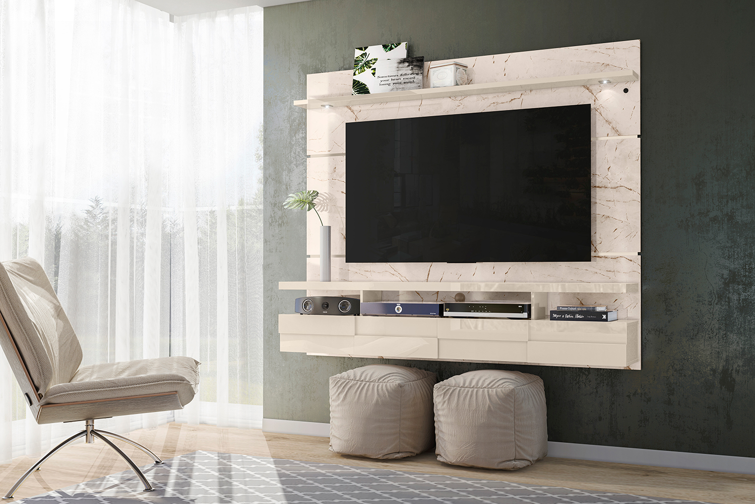 Home Suspenso para TVs até 60 Polegadas Dubai Calacata