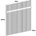 Home Suspenso para Tv 65 Polegadas 2 Portas New Cassino Calacata/Off White