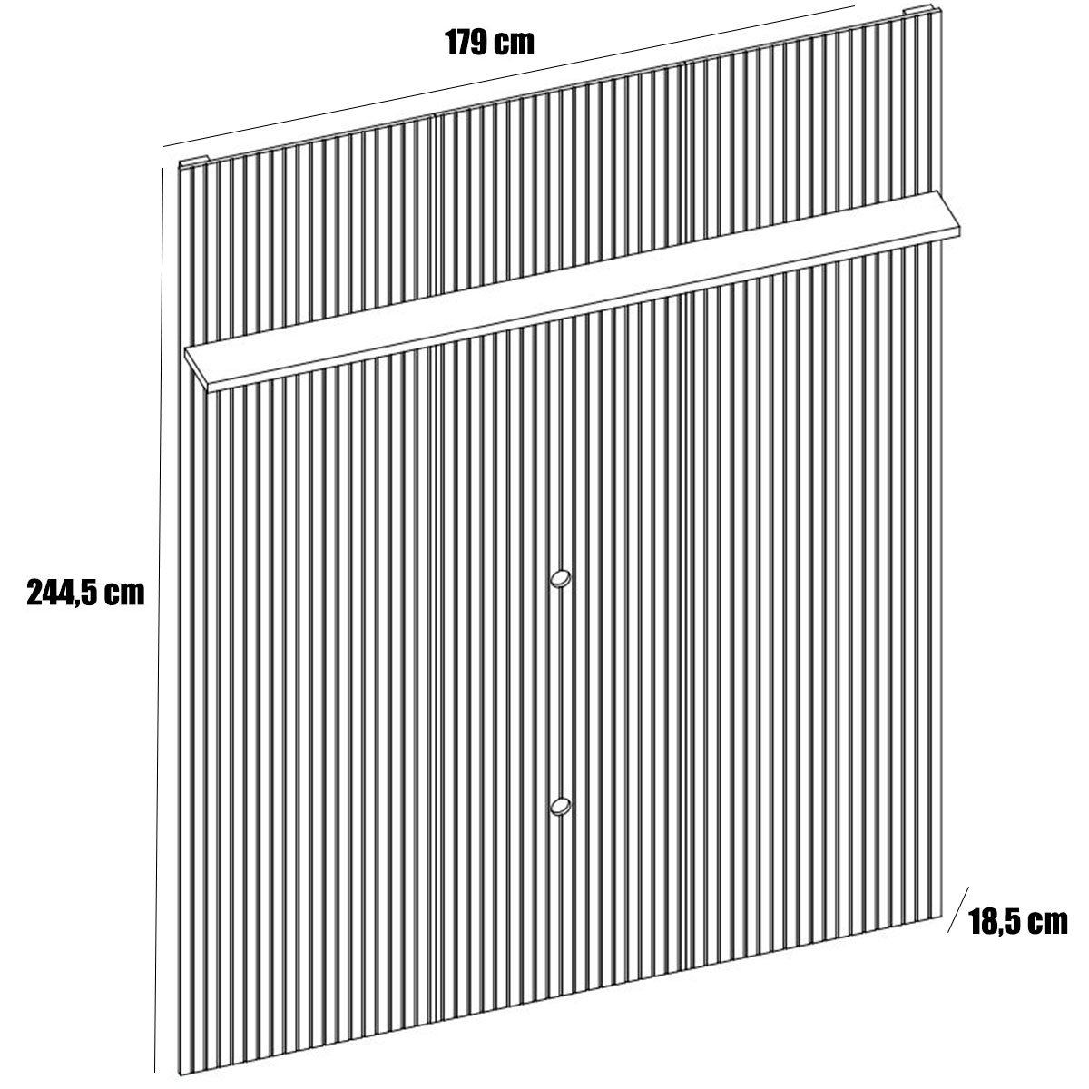 Home Suspenso para Tv 65 Polegadas 2 Portas New Cassino Calacata/Off White
