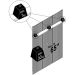 Home Suspenso para Tv 65 Polegadas 2 Portas New Cassino Calacata/Off White