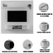 Home Suspenso para Tv 75 Polegadas 2 Portas Jaguar Calacata/Off White
