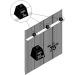 Home Suspenso para Tv 75 Polegadas 2 Portas Jaguar Cinamomo/Off White