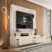 Home Theater para Tv 75 Polegadas com 2 Gavetas New Ártemis Calacata/Off White