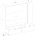 Home Theater para Tv 75 Polegadas com 2 Gavetas New Ártemis Calacata/Off White