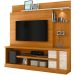 Home Theater para Tv de 55" c/ 2 Prateleiras e Led Aline Cinamomo/Off White