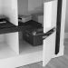 Home Theater para Tv de 55" c/ 2 Prateleiras e Led Aline Cinamomo/Off White