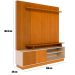 Home Theater para Tv de 65" Porta de Correr Hades Cinamomo/Off White