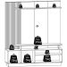 Home Theater para Tv de 65" Porta de Correr Hades Cinamomo/Off White