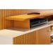 Home Theater para Tv de 65" Porta de Correr Hades Cinamomo/Off White