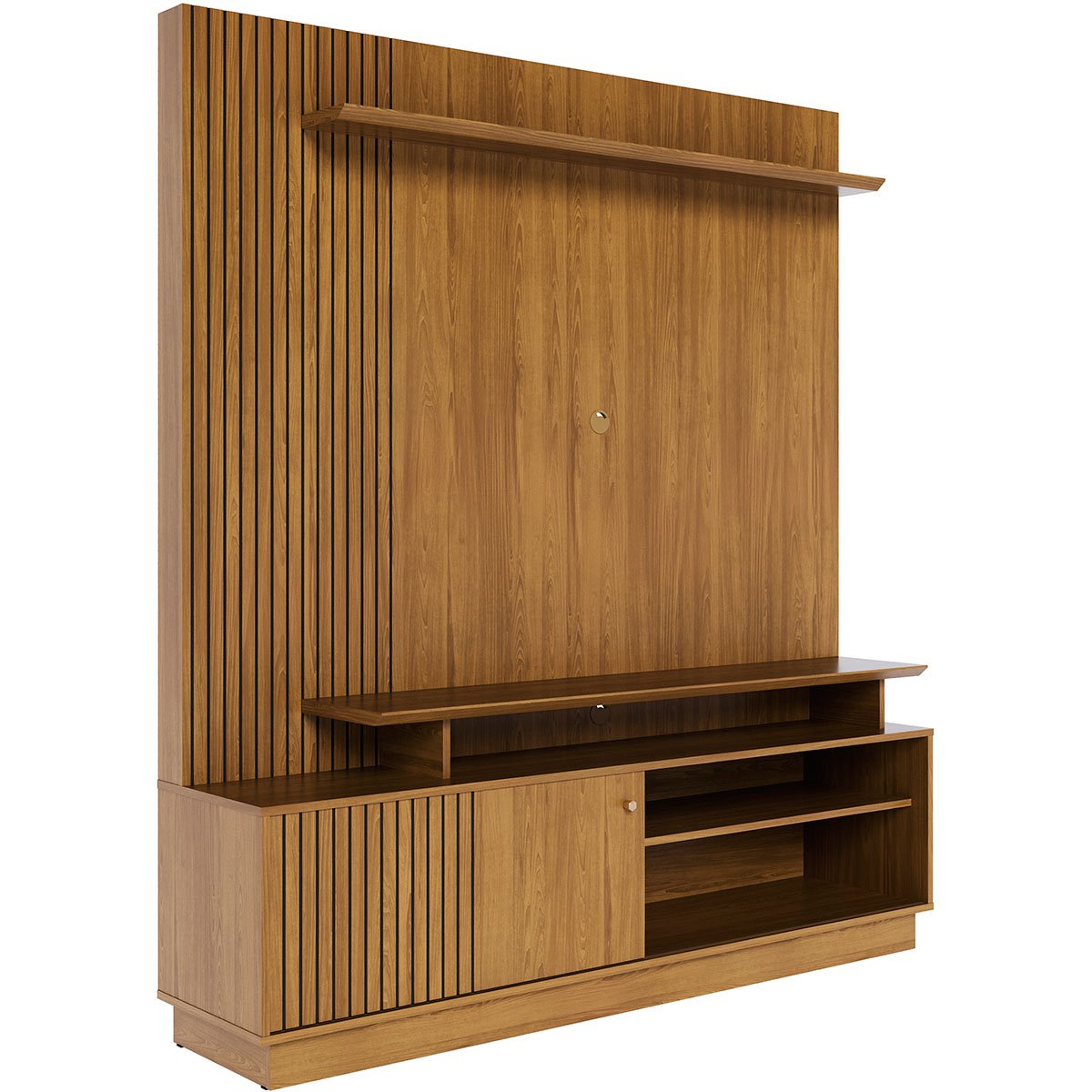 Home Theater para Tv de 65" Porta de Correr Hades Cumaru