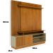Home Theater para Tv de 65" Porta de Correr Hades Cumaru/Opala