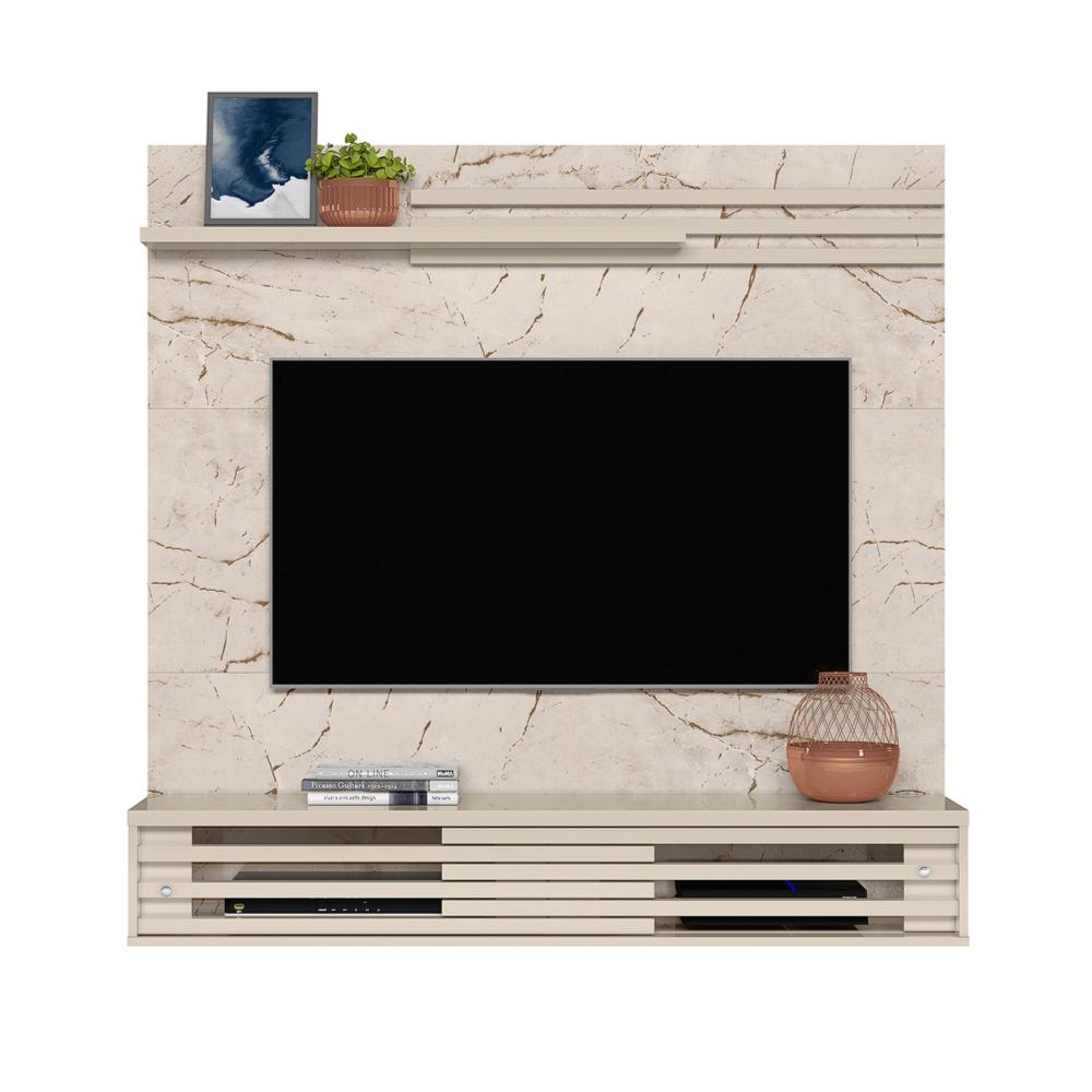 Home para TVs até 50 Polegadas Suspenso Ceará Calacata Off-White