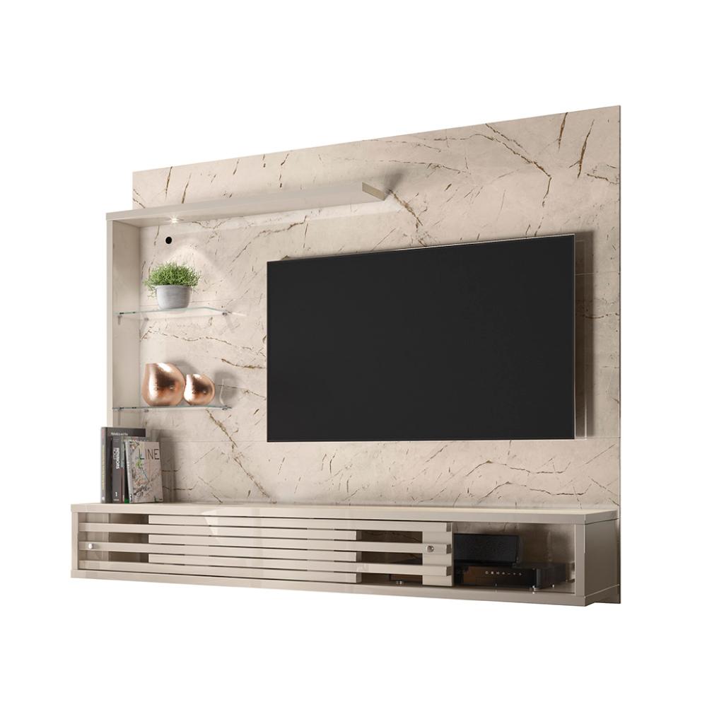 Home para TVs até 50 Polegadas Suspenso Hugo Calacata Off-White