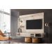 Home para TVs até 50 Polegadas Suspenso Hugo Calacata Off-White