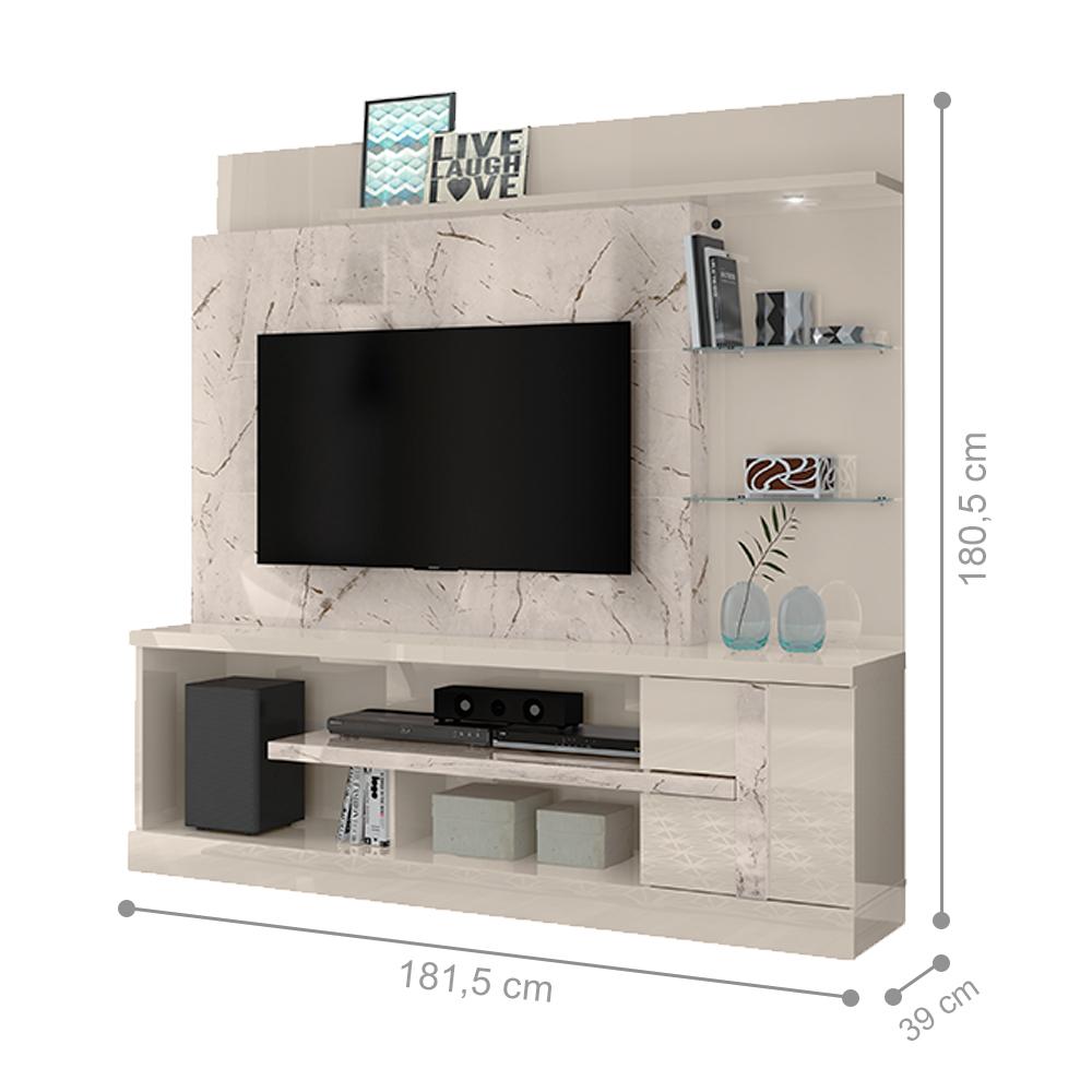 Home para TVs até 55 Polegadas Turquia Calacata Off-White