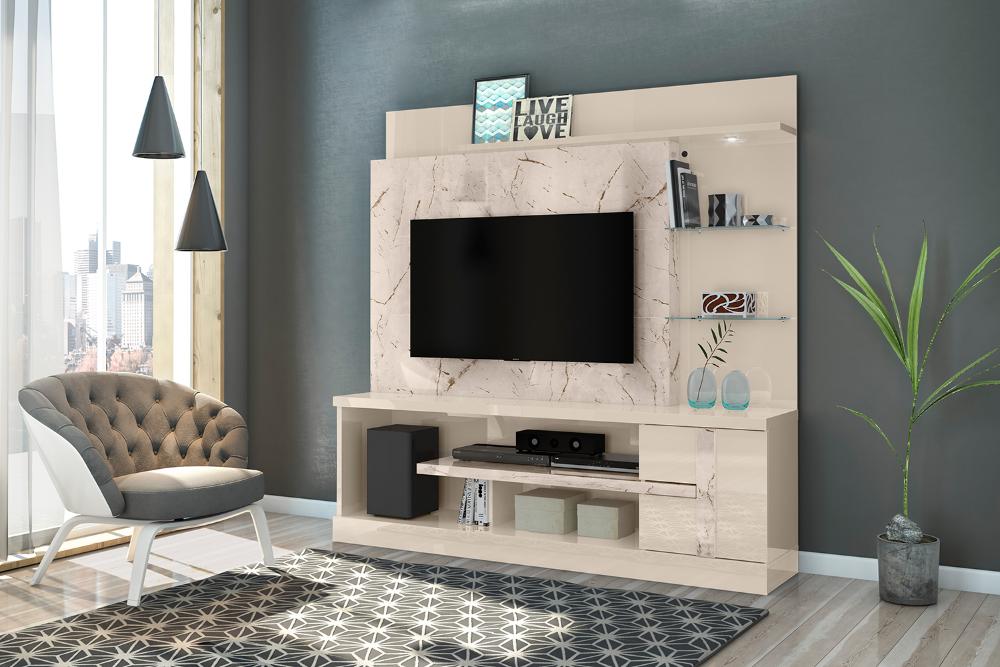 Home para TVs até 55 Polegadas Turquia Calacata Off-White
