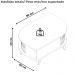 Mesa De Centro 2 Portas 90 cm Indianapolis Cinamomo Off White MADETEC