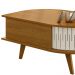 Mesa De Centro 2 Portas 90 cm Indianapolis Cinamomo Off White MADETEC