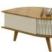 Mesa De Centro 2 Portas 90 cm Indianapolis Cumaru Opala MADETEC